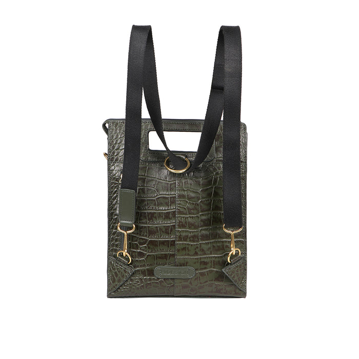 Arica 01 Green Leather Crossbody