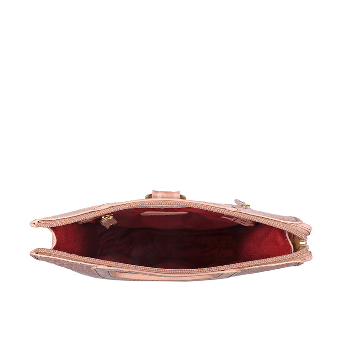 Arica 01 Pink Leather Crossbody