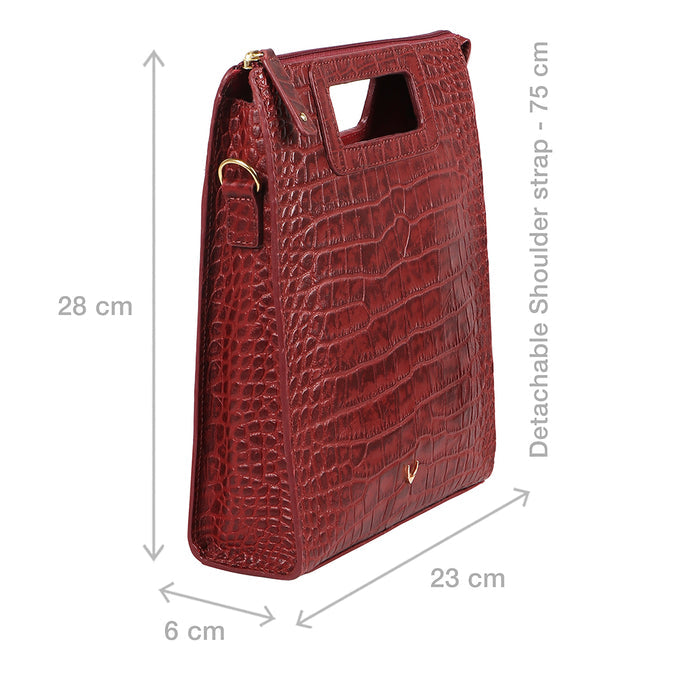 Arica 01 Red Leather Crossbody