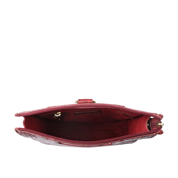 Arica 01 Red Leather Crossbody