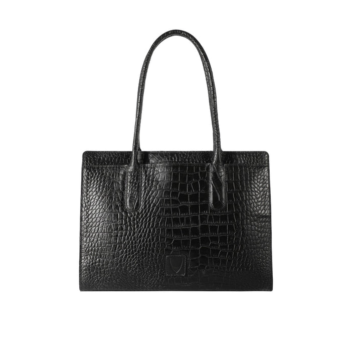 Arlette 02 Black Leather Shoulder Bag