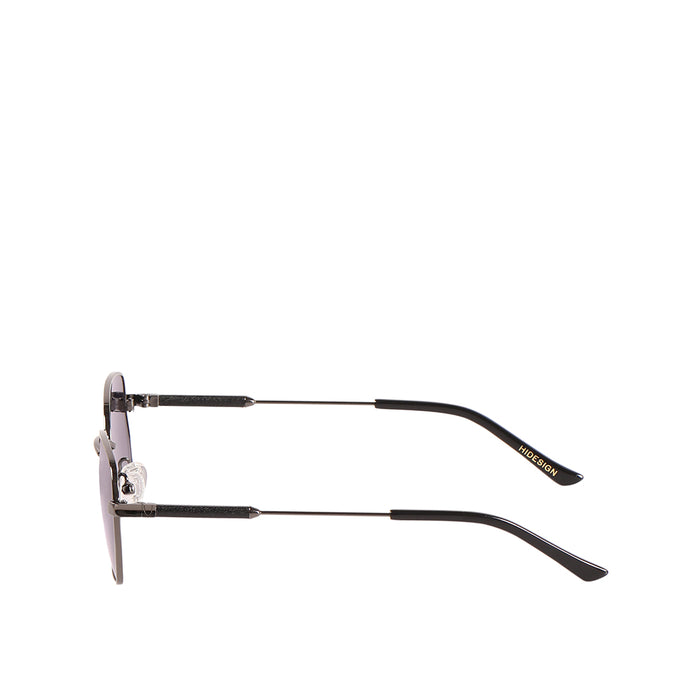 Aruba Unisex Black Round Sunglasses