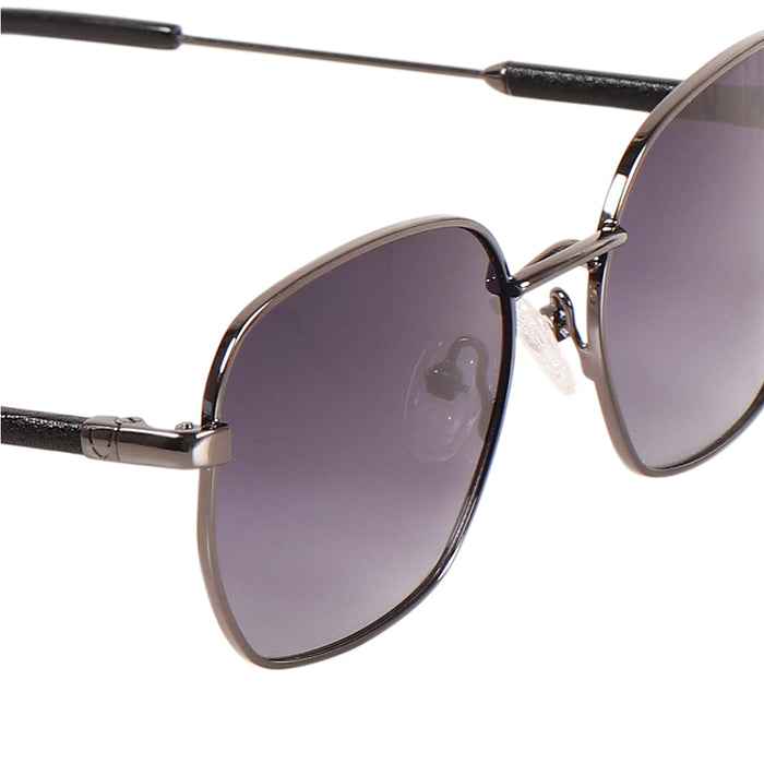 Aruba Unisex Black Round Sunglasses