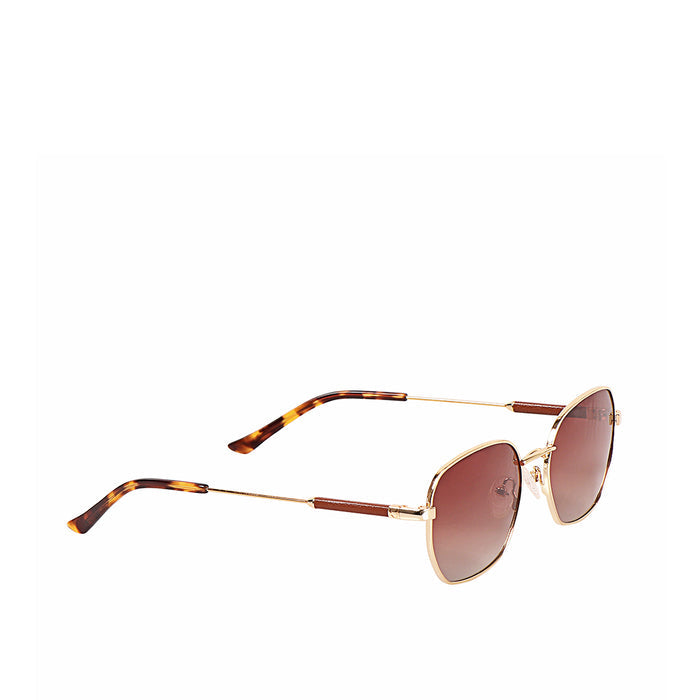 Aruba Unisex Brown Round Sunglasses