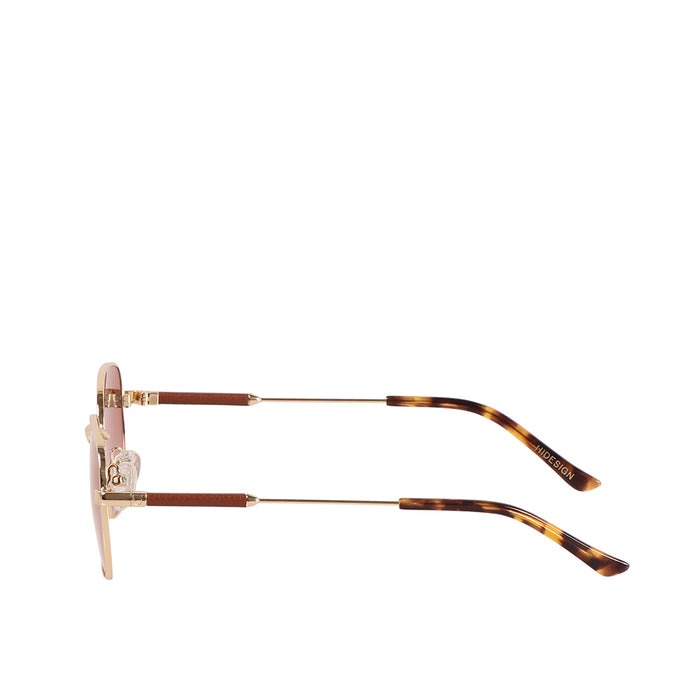 Aruba Unisex Brown Round Sunglasses