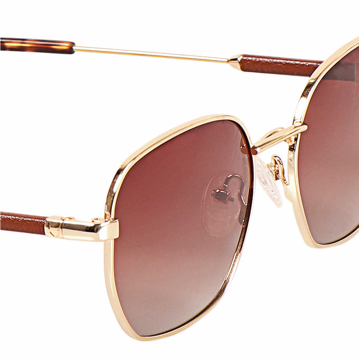 Aruba Unisex Brown Round Sunglasses