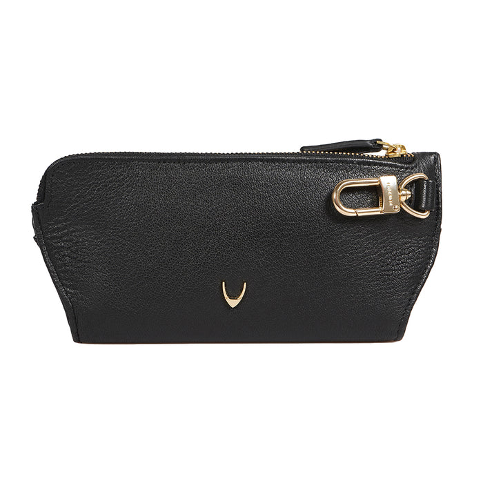 Arwen Black Leather Sunglass Pouch