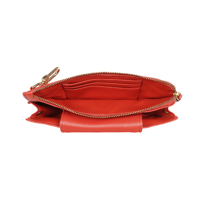 Arwen Red Leather Sunglass Pouch