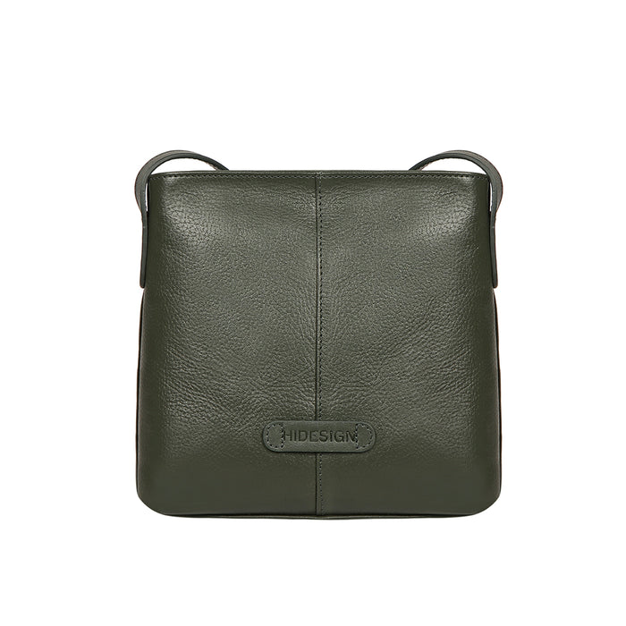 Aspen 02 Sb Green Leather Sling Bag