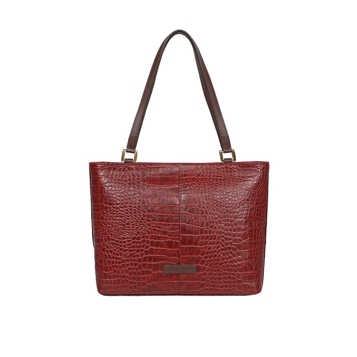Aspen 03 Sb Red Leather Tote Bag