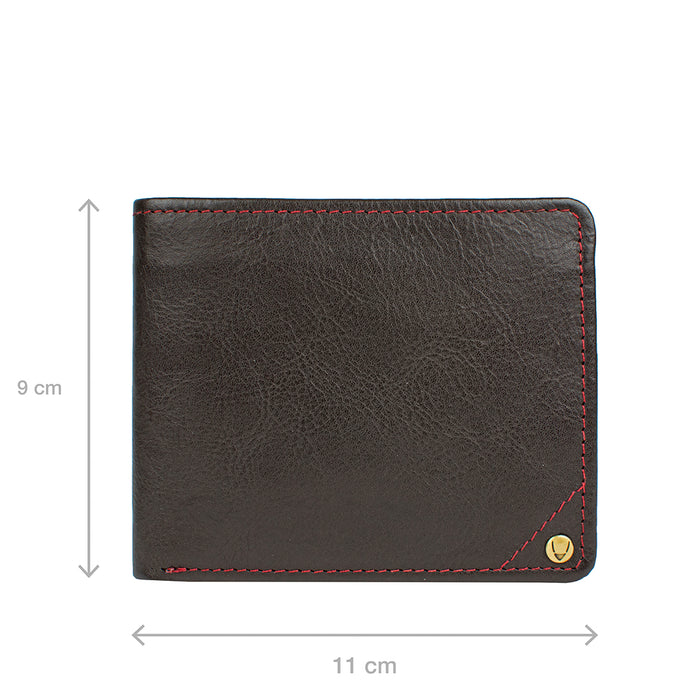 Asw004  Brown Leather Bi-Fold Wallet
