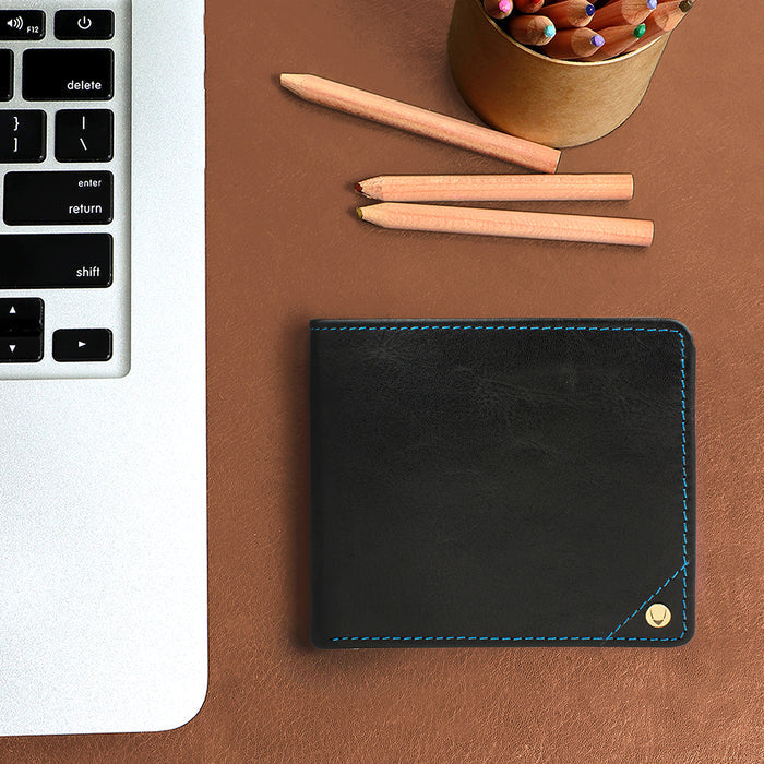 Asw005  Brown Leather Bi-Fold Wallet