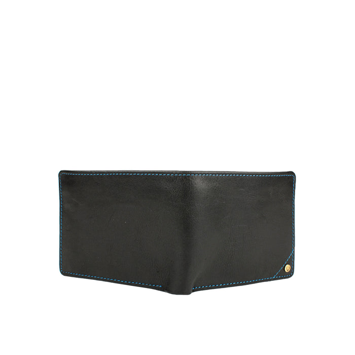 Asw005  Brown Leather Bi-Fold Wallet