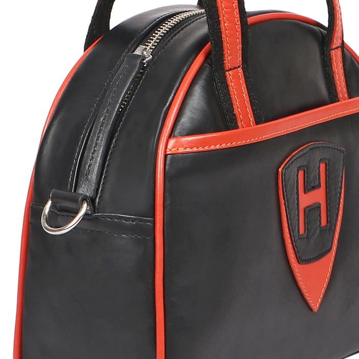 Auckland 02 Black Leather Duffle Bag