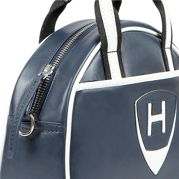 Auckland 02 Blue Leather Duffle Bag