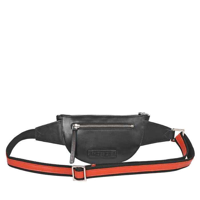 Auckland 04 Black Leather Belt Bag