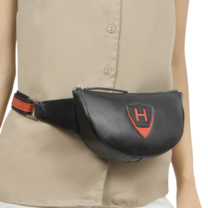 Auckland 04 Black Leather Belt Bag