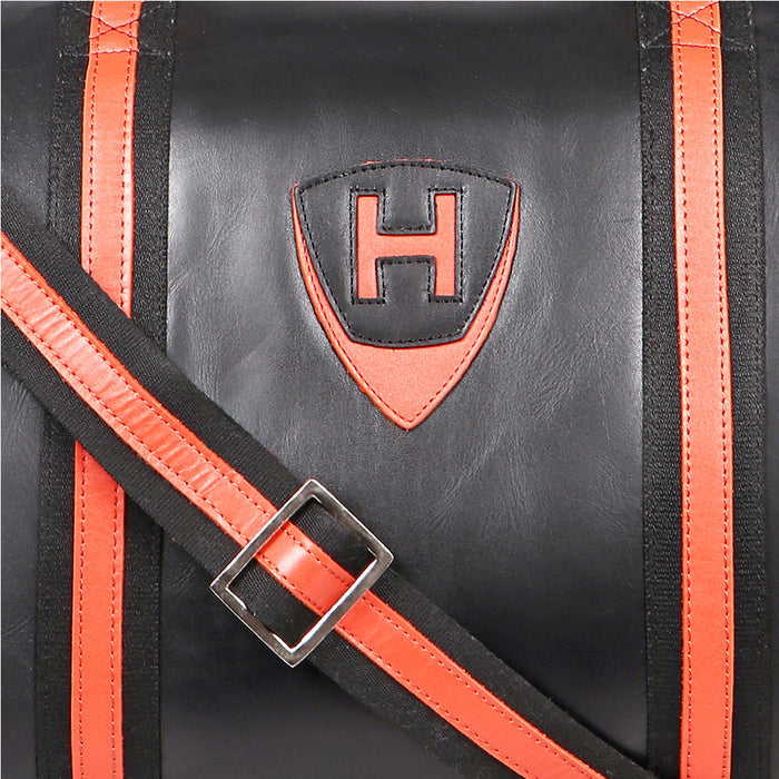Auckland 05 Black Leather Duffle Bag