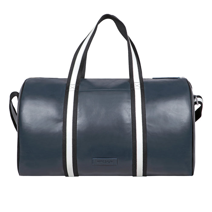 Auckland 05 Blue Leather Duffle Bag