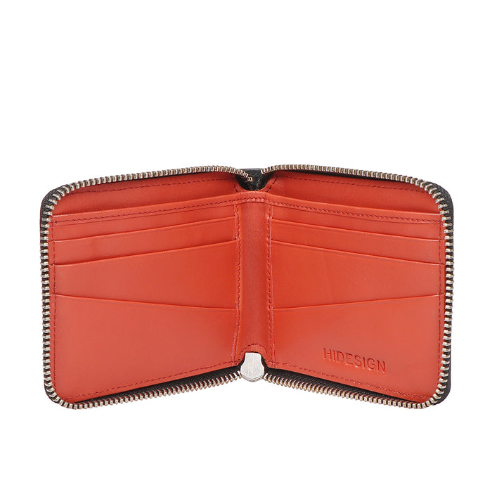 Auckland W1 Black Leather Zip Around Wallet