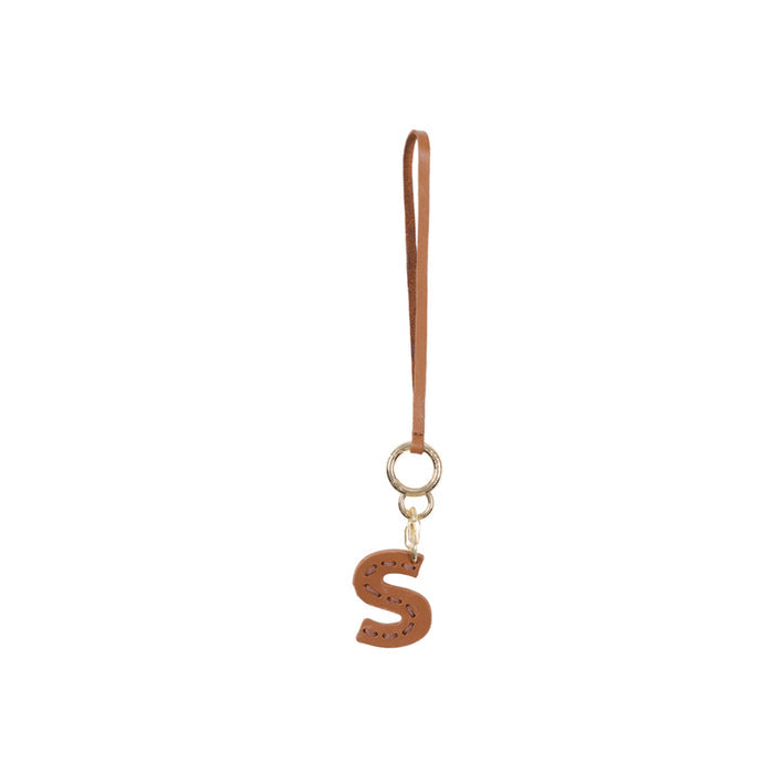 Aurel leather Letter Charm