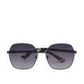 Avalon Women's Black Rectangle Sunglasses