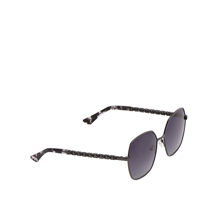 Avalon Women's Black Rectangle Sunglasses