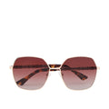 Avalon Women's Brown Rectangle Sunglasses