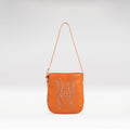Aztec 01 Orange Leather Shoulder Bag