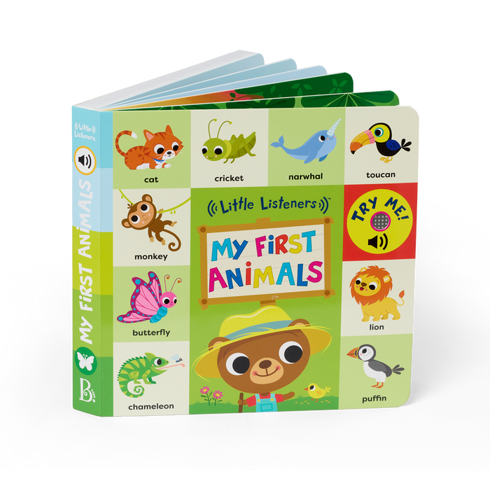 Interactive audio board book for babies and toddlers
