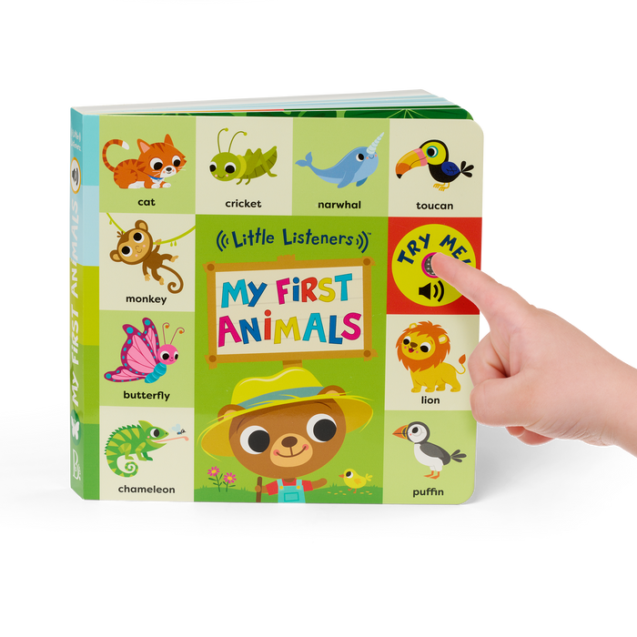 Interactive audio board book for babies and toddlers