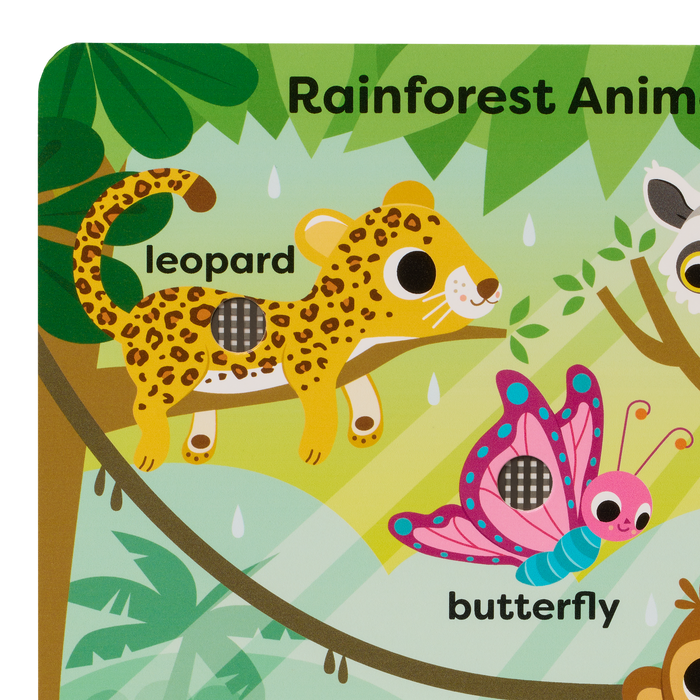 Interactive audio board book for babies and toddlers