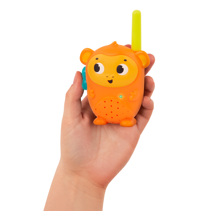 Hippo and monkey walkie-talkies.