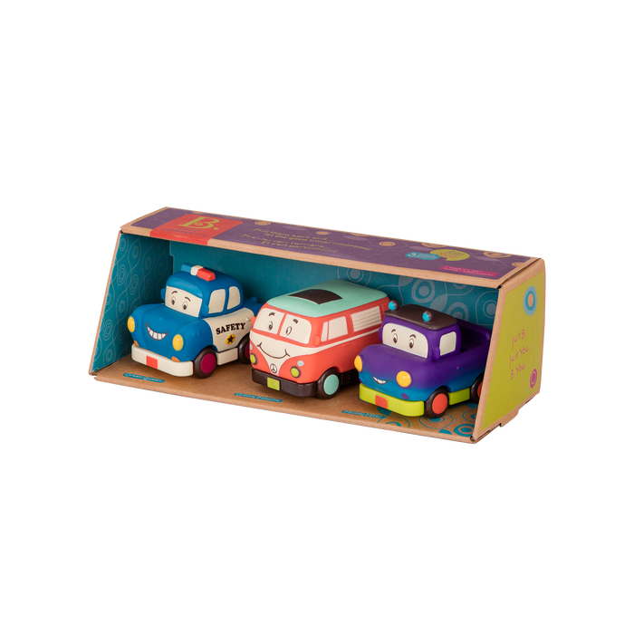 B. toys – Mini Wheeee-ls! - Van, Pick-Up Truck, Police Car
