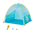 Outdoor tent with flashlight projector for kids