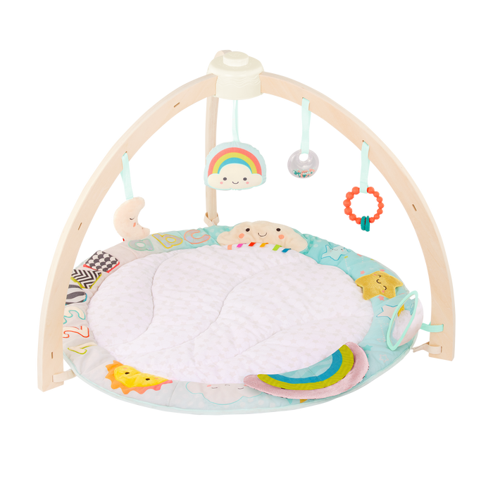 Sensory baby activity gym cotton mat hanging toys