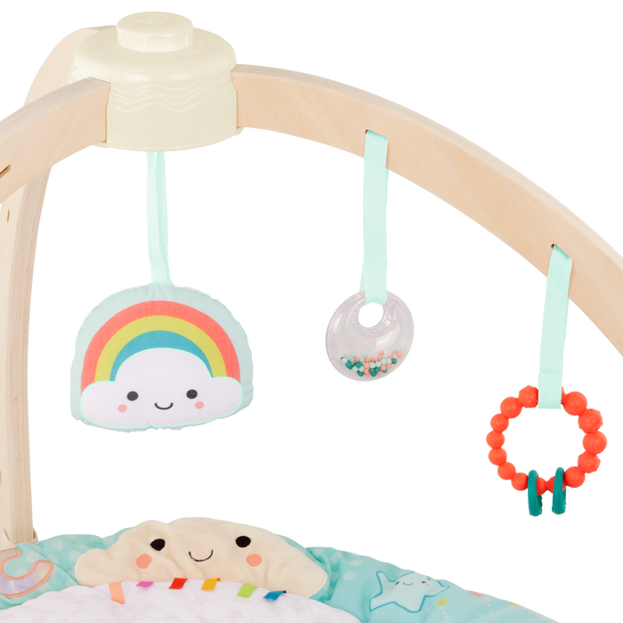 Sensory baby activity gym cotton mat hanging toys