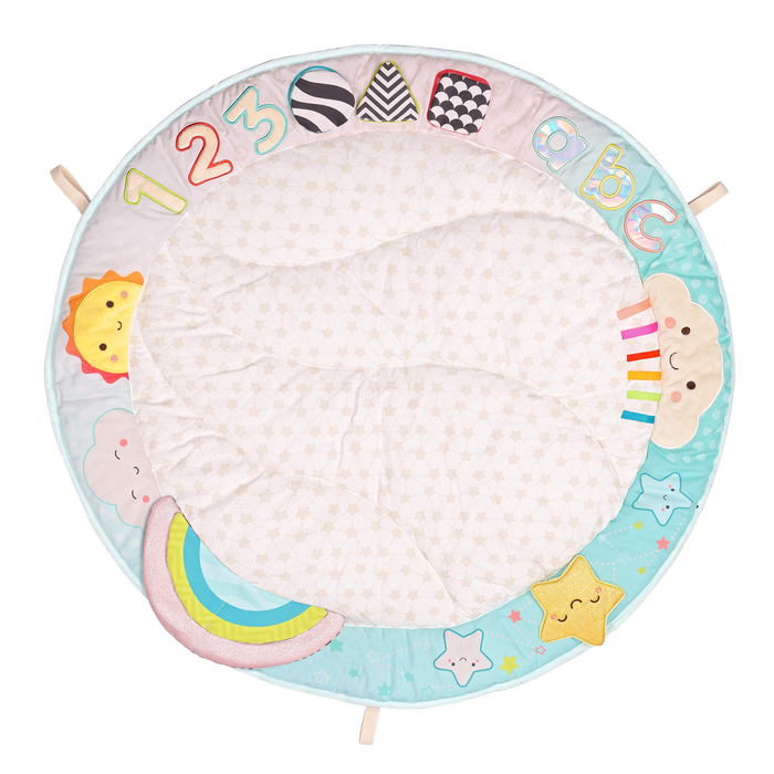 Sensory baby activity gym cotton mat hanging toys
