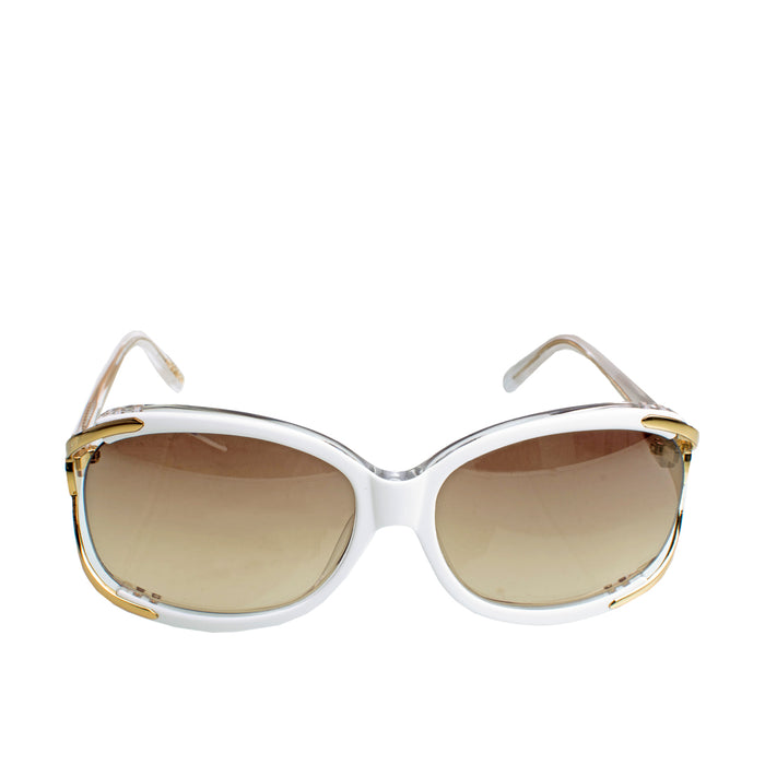 Bali Women's White Oval Sunglasses