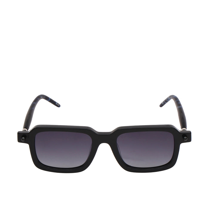 Barbados Men's Black Wayfarer Sunglasses