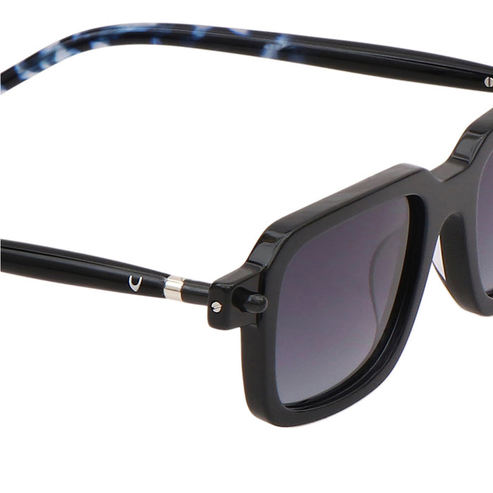 Barbados Men's Black Wayfarer Sunglasses