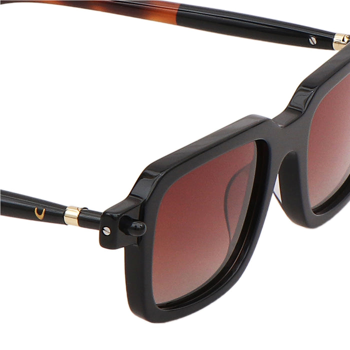 Barbados Men's Brown Wayfarer Sunglasses