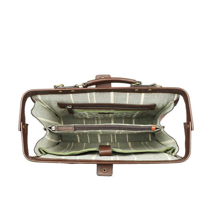 Barcelona 02 Tan Leather  Briefcase
