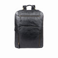 Barcelona 03 Black Leather  Backpack