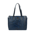 Bardot 03 Blue Leather Tote Bag