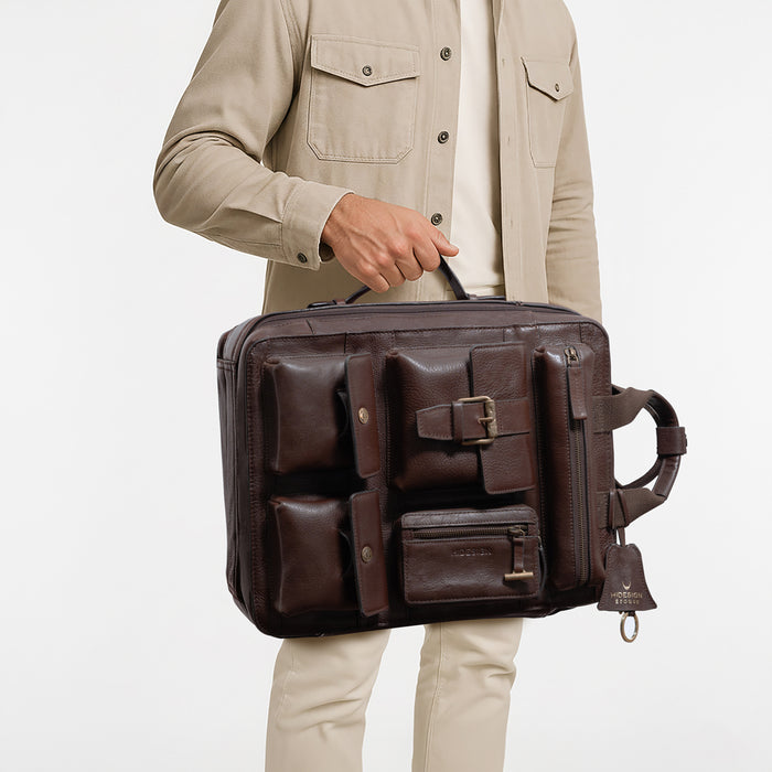 Baron 02 Brown Leather Backpack