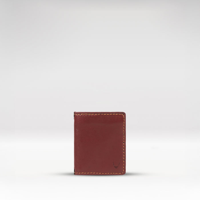 Baron W1 Red Leather Bi-Fold Wallet