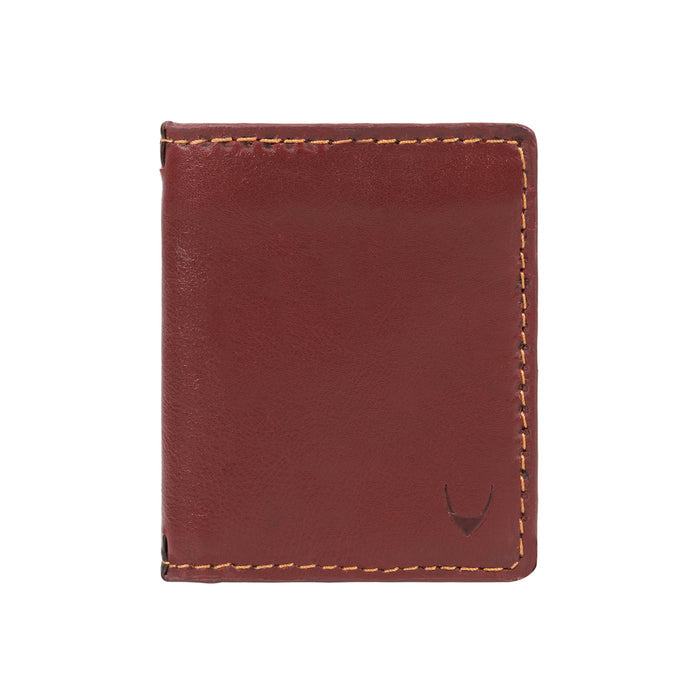 Baron W1 Red Leather Bi-Fold Wallet
