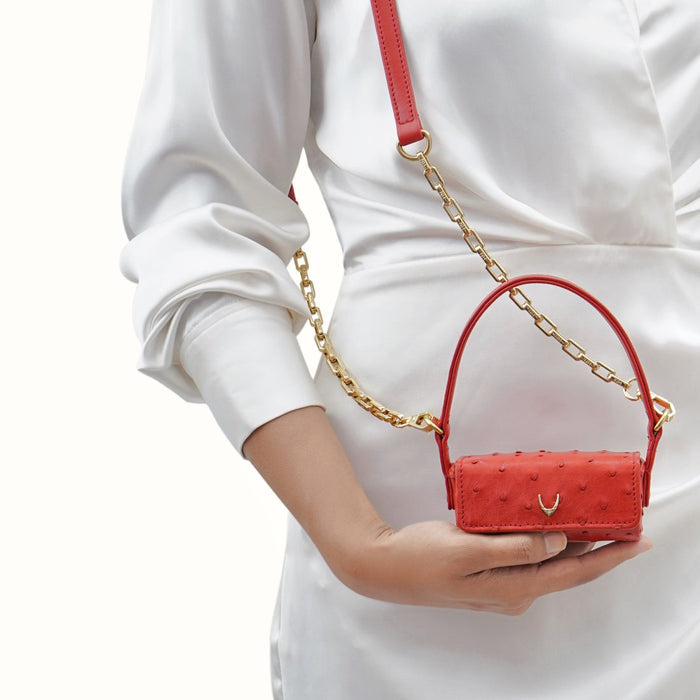 Bartoli 01 Red Leather Lipstick Purse