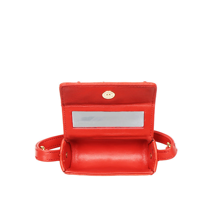 Bartoli 01 Red Leather Lipstick Purse